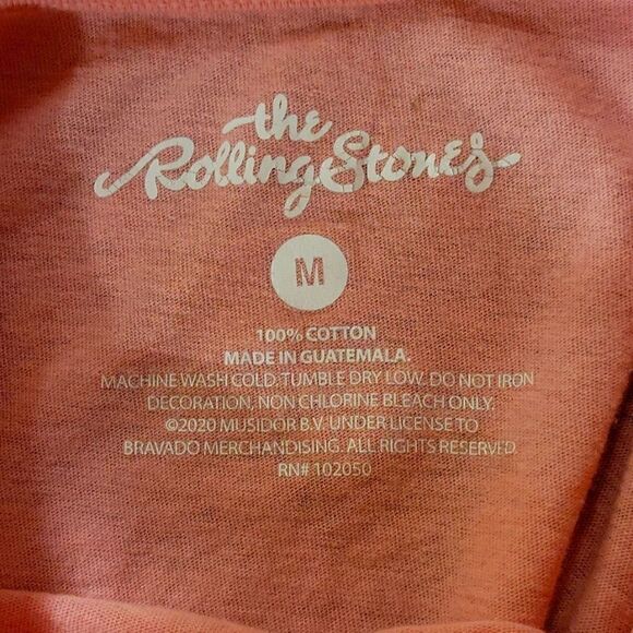 rolling Stones Pink Crop T- Shirt - Picture 5 of 5